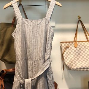 EVERLANE The Linen Square-Neck Jumpsuit